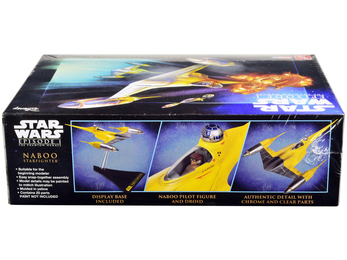 Skill 2 Model Kit Naboo Starfighter Spaceship 'Star Wars: Episode I - The Phantom Menace' (1999) Movie 1/48 Scale Model by AMT