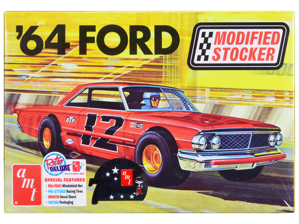 Skill 2 Model Kit 1964 Ford Galaxie 'Modified Stocker' 1/25 Scale Model by AMT