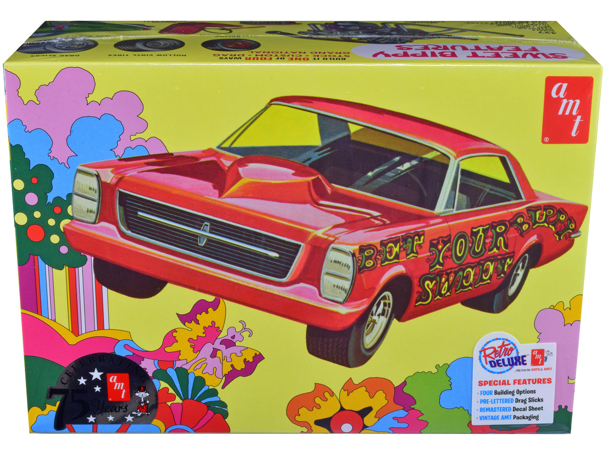 Skill 2 Model Kit 1966 Ford Galaxie 500 Hardtop 'Sweet Bippy' 4-in-1 Kit 1/25 Scale Model by AMT
