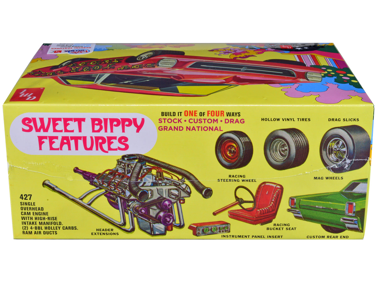 Skill 2 Model Kit 1966 Ford Galaxie 500 Hardtop 'Sweet Bippy' 4-in-1 Kit 1/25 Scale Model by AMT