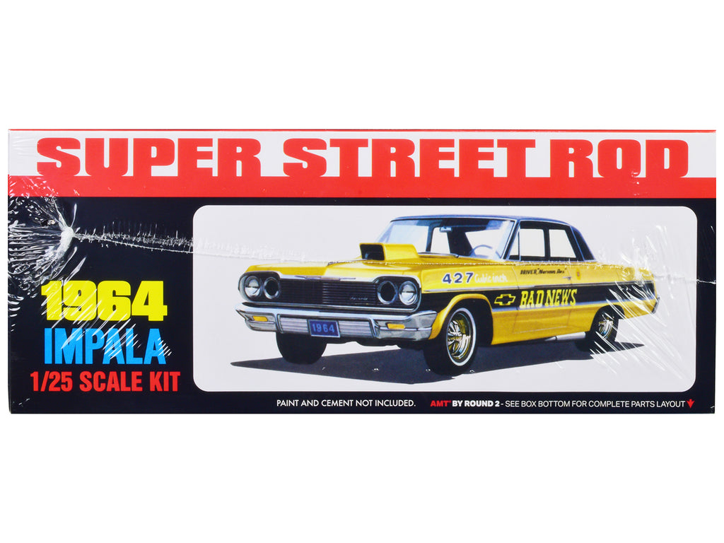 Skill 2 Model Kit 1964 Chevrolet Impala 'Super Street Rod' 3-in-1 Kit 1/25 Scale Model by AMT