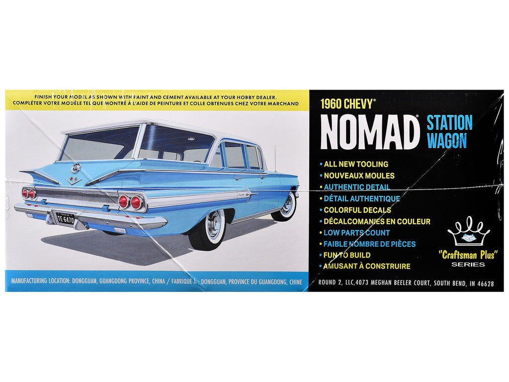 Skill 2 Model Kit 1960 Chevrolet Nomad Station Wagon 'Craftsman Plus' Series 1/25 Scale Model by AMT