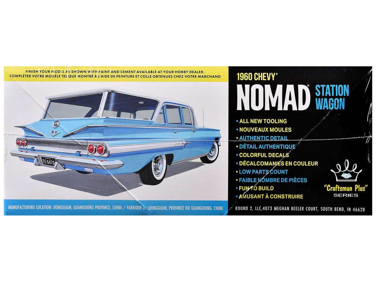 Skill 2 Model Kit 1960 Chevrolet Nomad Station Wagon 'Craftsman Plus' Series 1/25 Scale Model by AMT