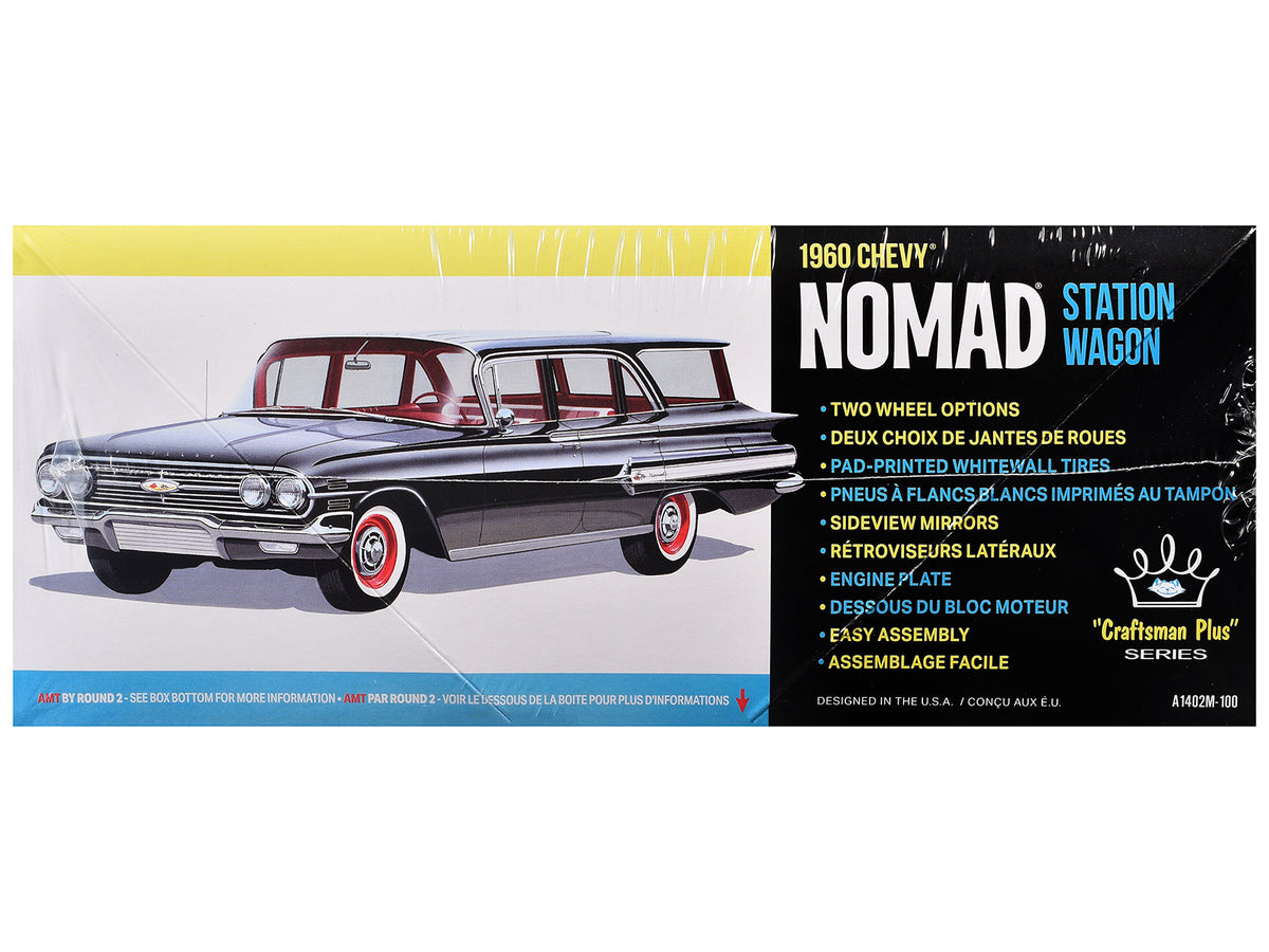 Skill 2 Model Kit 1960 Chevrolet Nomad Station Wagon 'Craftsman Plus' Series 1/25 Scale Model by AMT