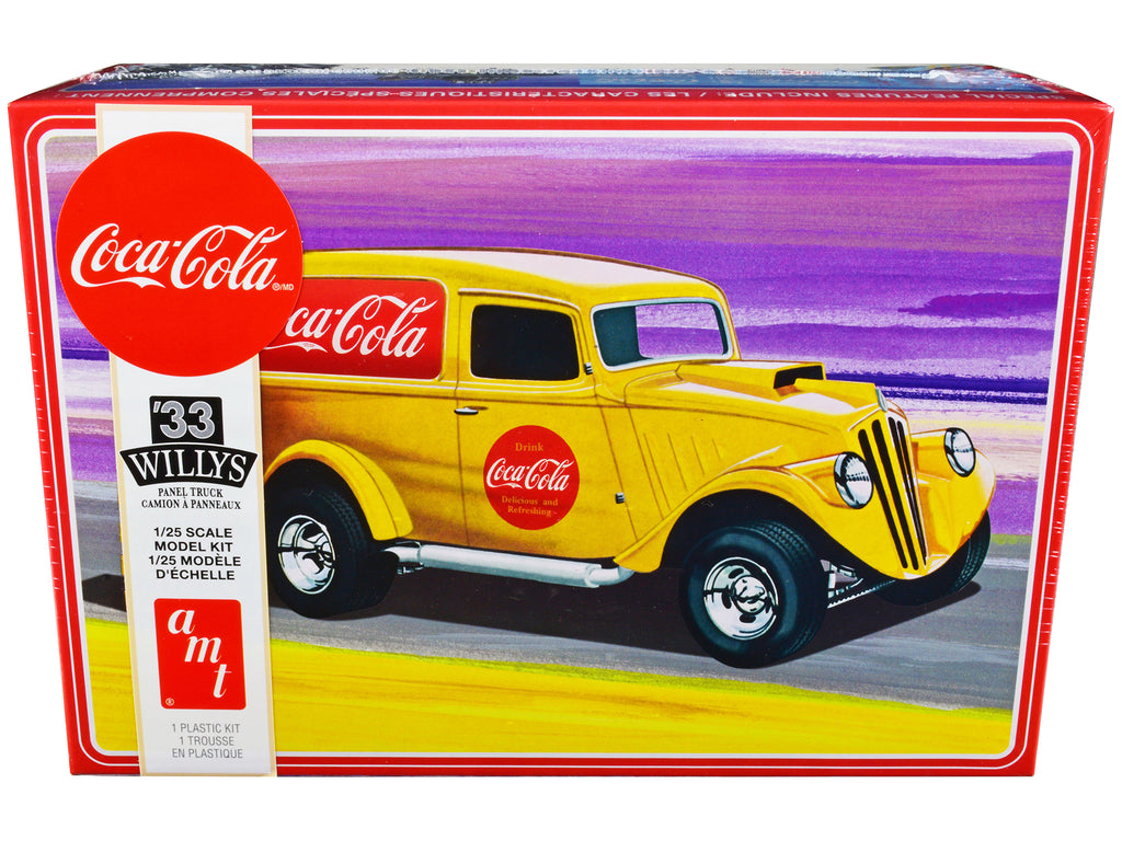 Skill 2 Model Kit 1933 Willys Panel Truck 'Coca-Cola' 1/25 Scale Model by AMT