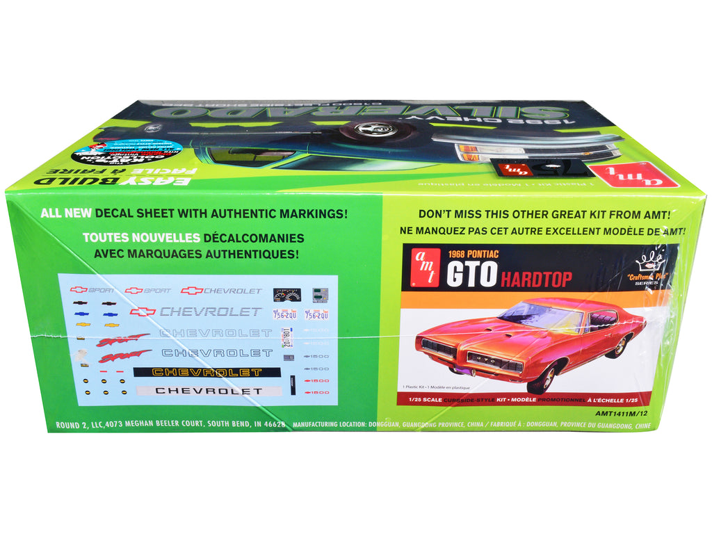 Skill 2 Model Kit 1992 Chevrolet Silverado C1500 Fleetside Short Bed Pickup Truck 'Easy Build' 1/25 Scale Model by AMT