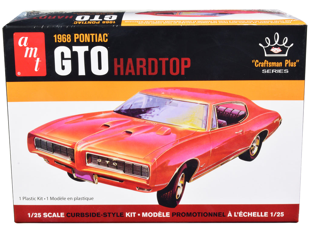 Skill 2 Model Kit 1968 Pontiac GTO Hardtop 'Craftsman Plus' Series 1/25 Scale Model by AMT