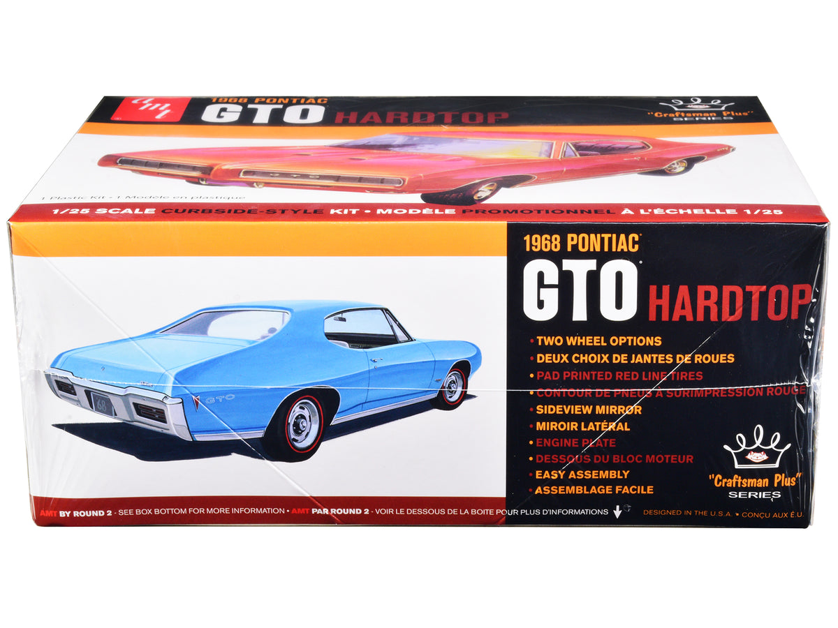 Skill 2 Model Kit 1968 Pontiac GTO Hardtop 'Craftsman Plus' Series 1/25 Scale Model by AMT