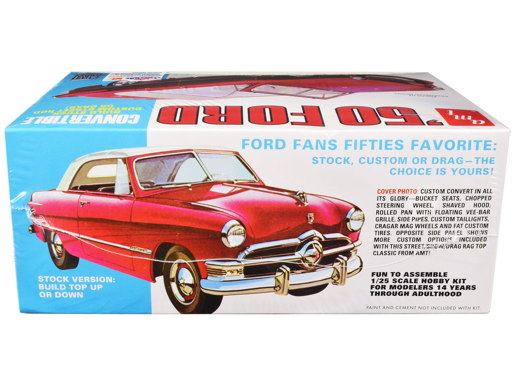 Skill 2 Model Kit 1950 Ford Convertible 'Street Rods' 3-in-1 Kit 1/25 Scale Model by AMT