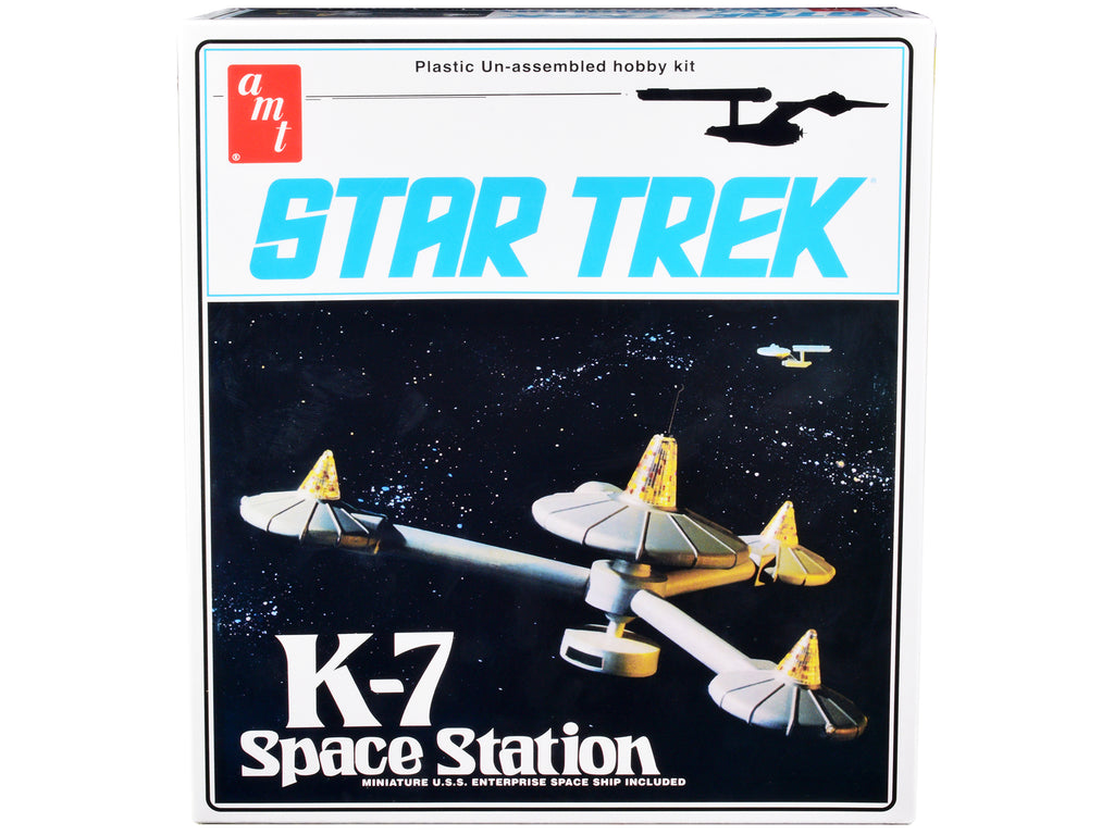 Skill 2 Model Kit K-7 Space Station 'Star Trek' (1966-1969) TV Series 1/7600 Scale Model by AMT