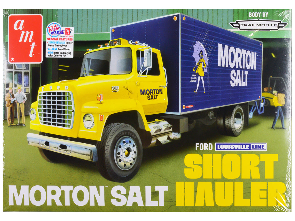 Skill 3 Model Kit Ford Louisville Line Short Hauler 'Morton Salt' 1/25 Scale Model by AMT