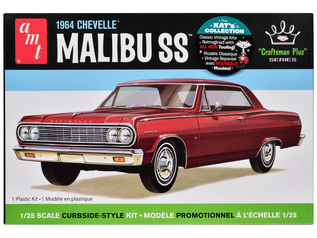 Skill 2 Model Kit 1964 Chevrolet Chevelle Malibu SS 'Craftsman Plus' Series 1/25 Scale Model by AMT