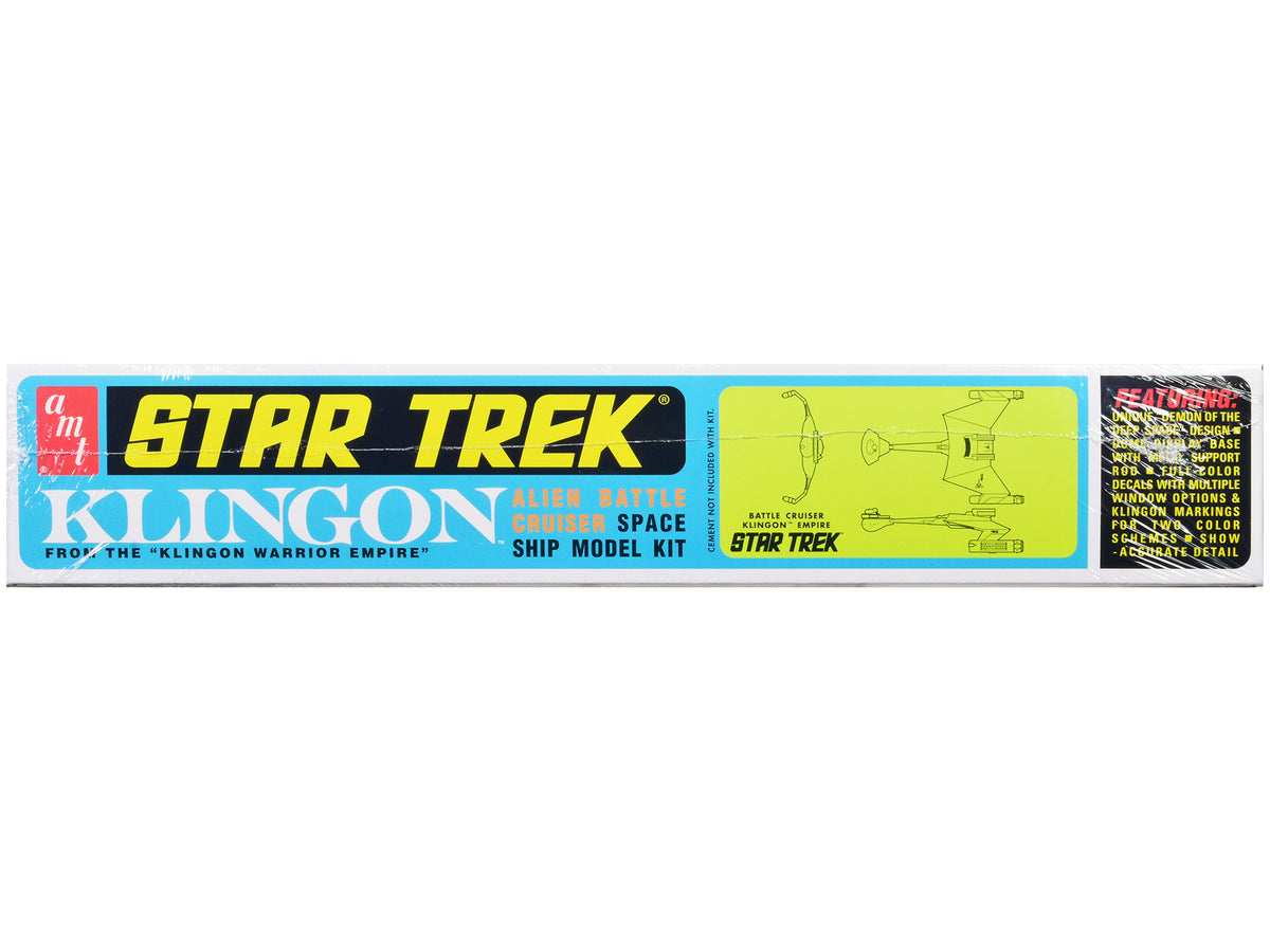 Skill 2 Model Kit 'Klingon Warrior Empire' Alien Battle Cruiser 'Star Trek' (1966-1969) TV Series 1/650 Scale Model by AMT