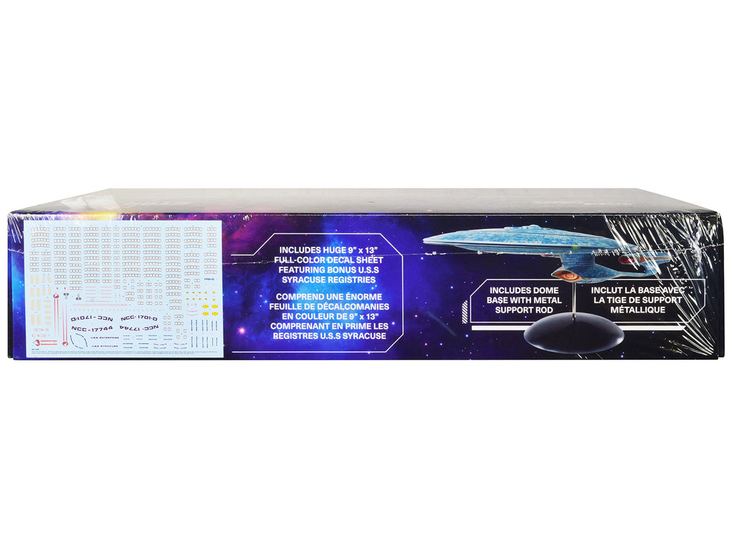 Skill 2 Model Kit U.S.S. Enterprise NCC-1701-D Space Ship 'Star Trek: The Next Generation' (1987-1994) TV Series 1/1400 Scale Model by AMT