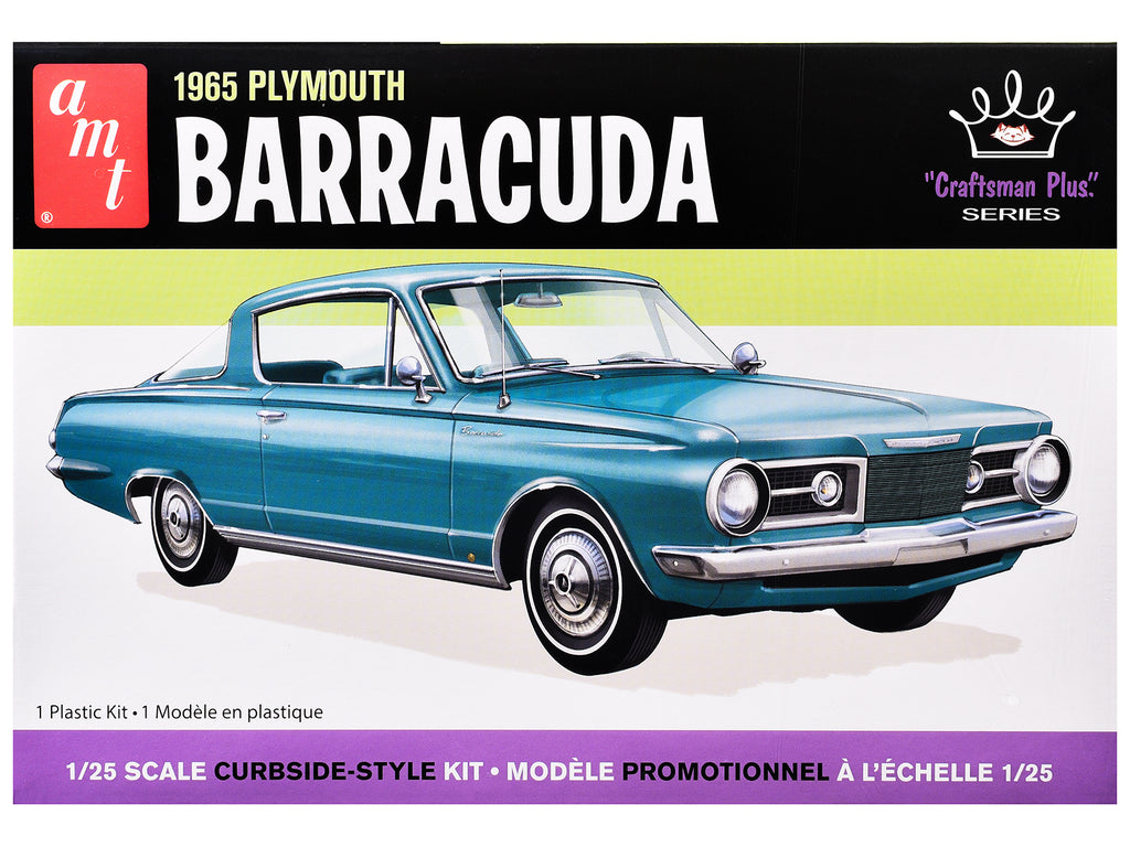 Skill 2 Model Kit 1965 Plymouth Barracuda 'Craftsman Plus' Series 1/25 Scale Model by AMT