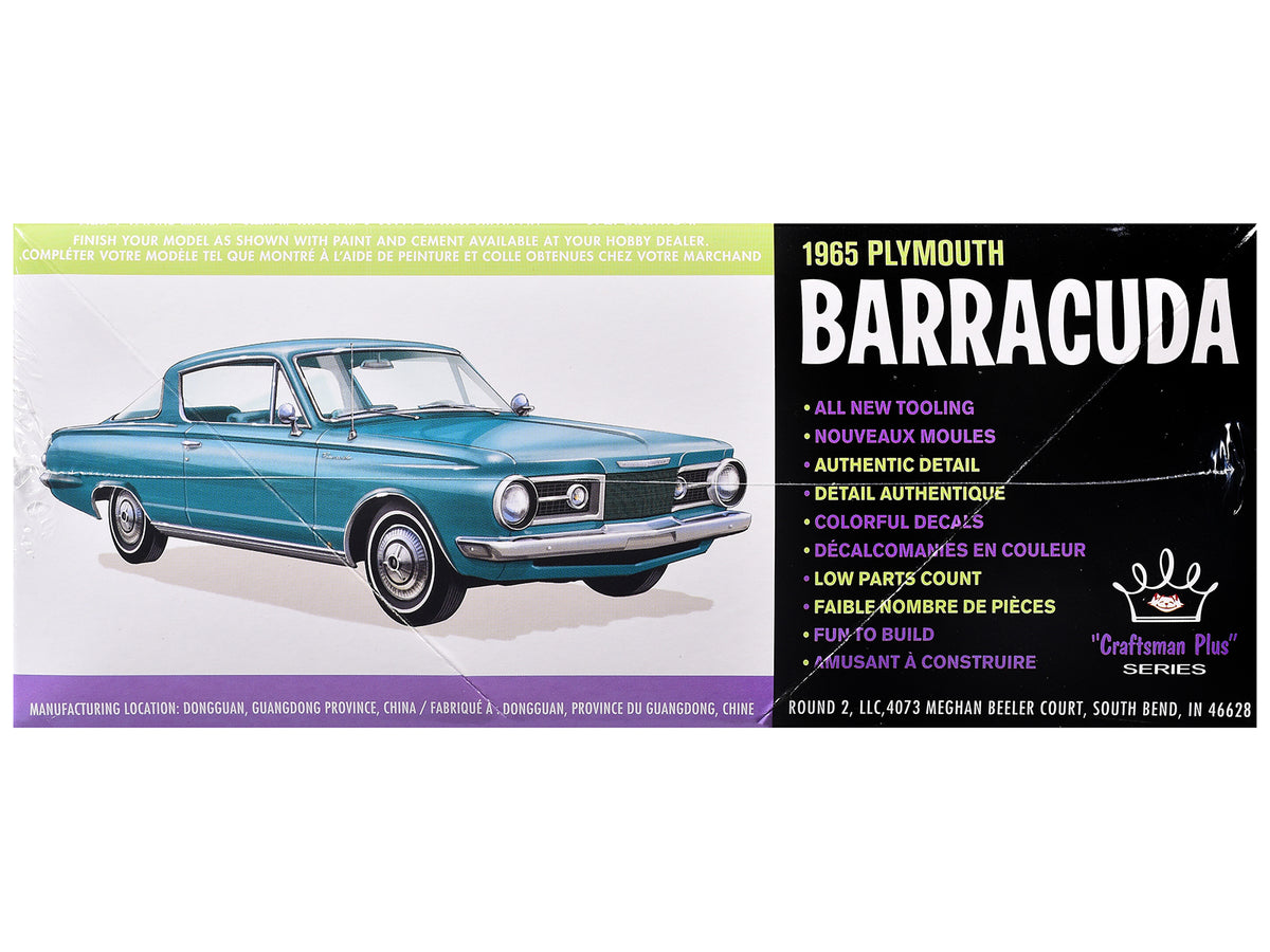 Skill 2 Model Kit 1965 Plymouth Barracuda 'Craftsman Plus' Series 1/25 Scale Model by AMT