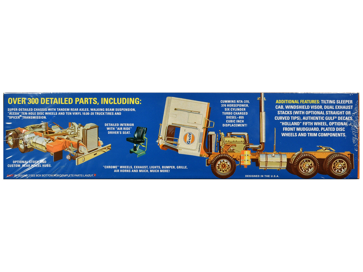 Skill 3 Model Kit Kenworth K-123 Cabover Truck Tractor 'Gulf Oil' 1/25 Scale Model by AMT