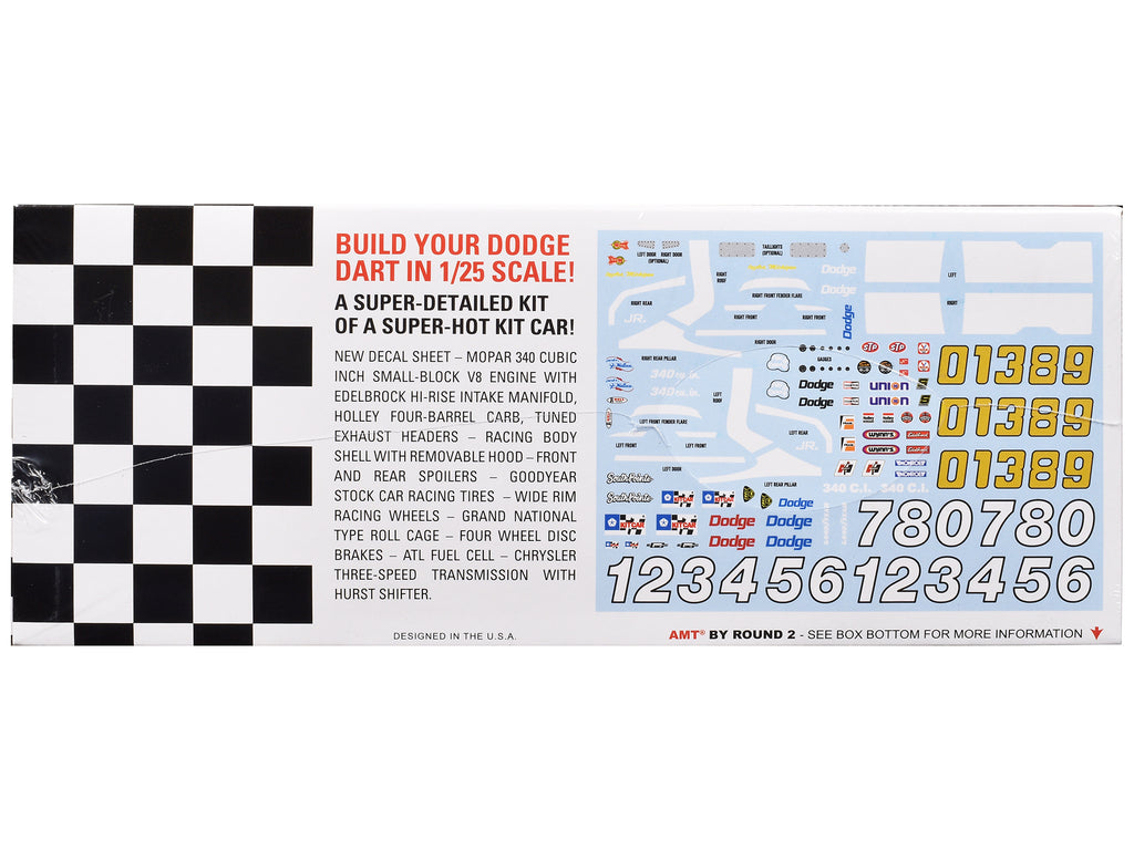 Skill 2 Model Kit Dodge Dart Sportsman Short Track 'Kit Car' 1/25 Scale Model by AMT