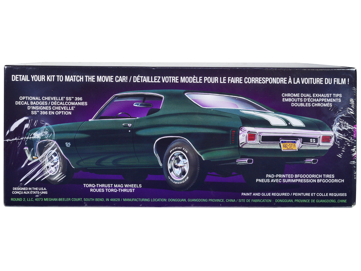 Skill 2 Model Kit 1970 Chevrolet Chevelle SS 'John Wick' (2014) Movie 1/25 Scale Model by AMT