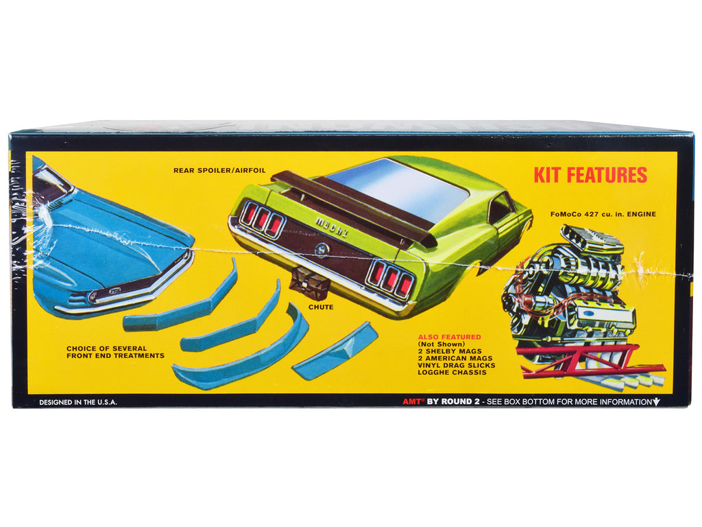 Skill 3 Model Kit 1970 Ford Mustang Funny Car 'Mach Won' 1/25 Scale Model by AMT
