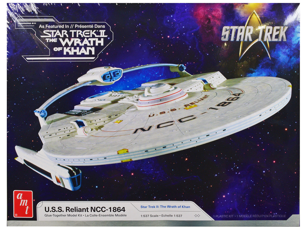 Skill 2 Model Kit U.S.S. Reliant NCC-1864 Space Craft 'Star Trek II: The Wrath of Khan' (1982) Movie 1/537 Scale Model by AMT