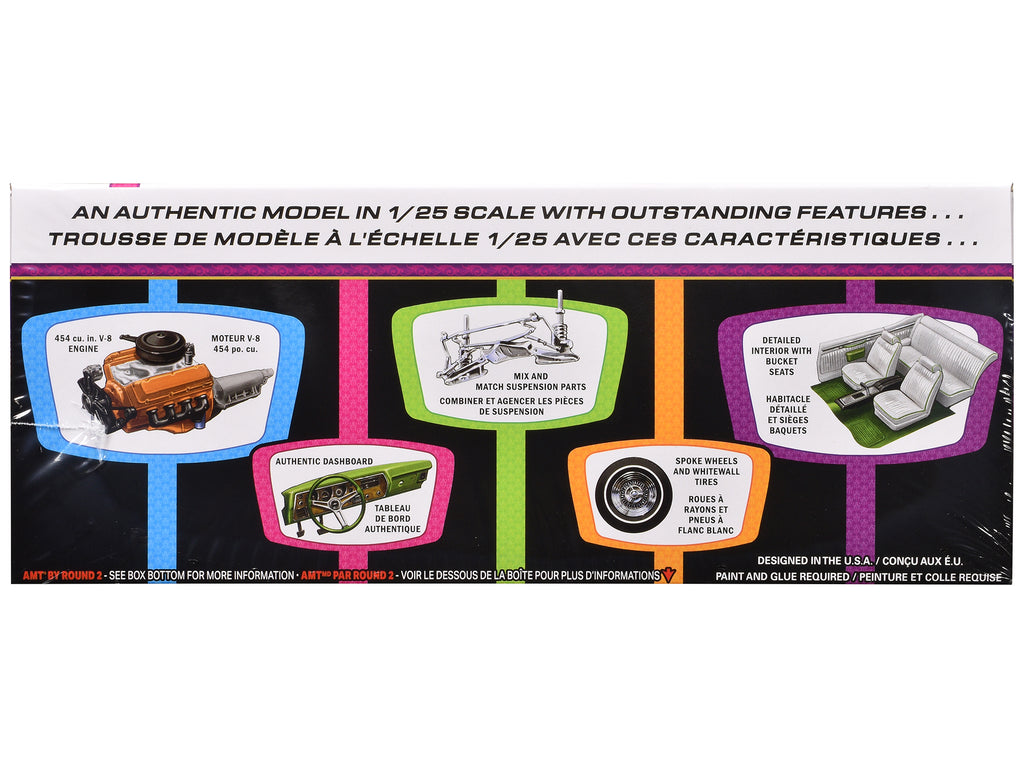 Skill 2 Model Kit 1970 Chevrolet Monte Carlo Lowrider 'Kustom Kruisers' 1/25 Scale Model by AMT