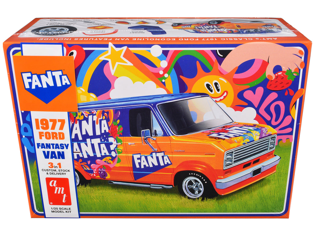Skill 2 Model Kit 1977 Ford Custom Van 'Fanta' 1/25 Scale Model by AMT