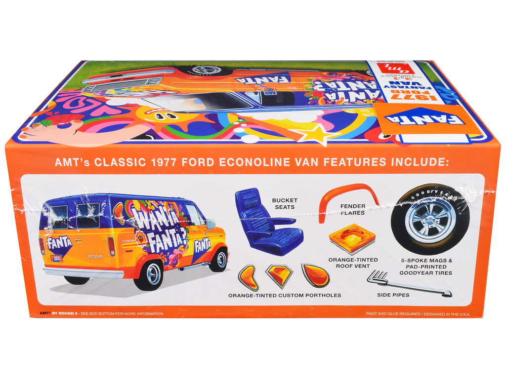 Skill 2 Model Kit 1977 Ford Custom Van 'Fanta' 1/25 Scale Model by AMT