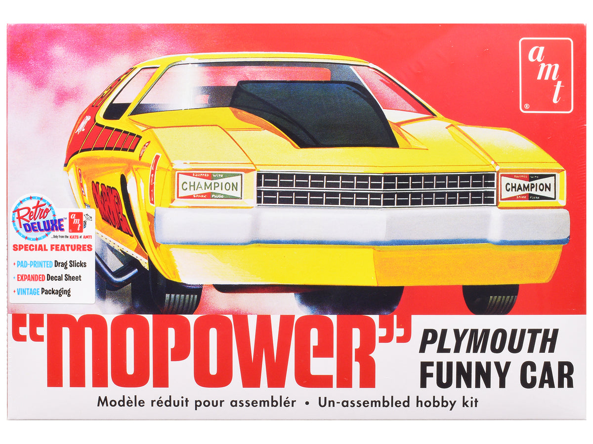 Skill 2 Model Kit Plymouth Funny Car 'Mopower' 1/25 Scale Model by AMT
