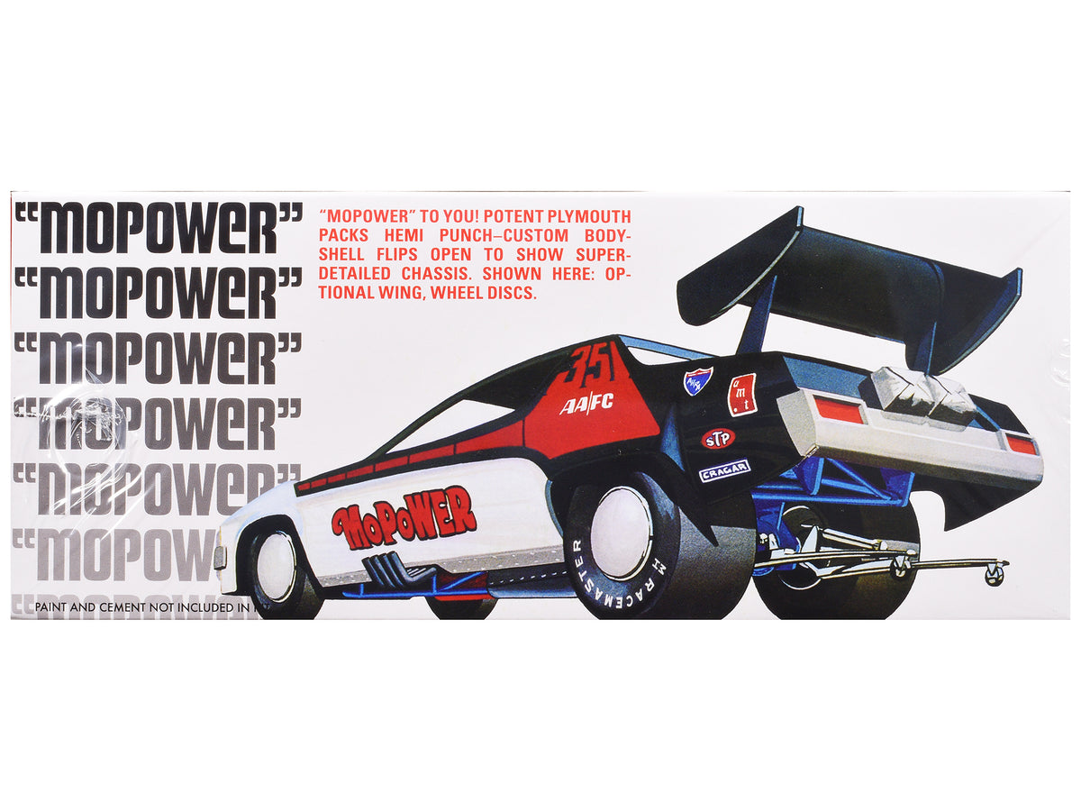 Skill 2 Model Kit Plymouth Funny Car 'Mopower' 1/25 Scale Model by AMT