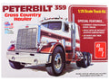 Skill 3 Model Kit Peterbilt 359 'Cross Country Hauler' 1/25 Scale Model by AMT