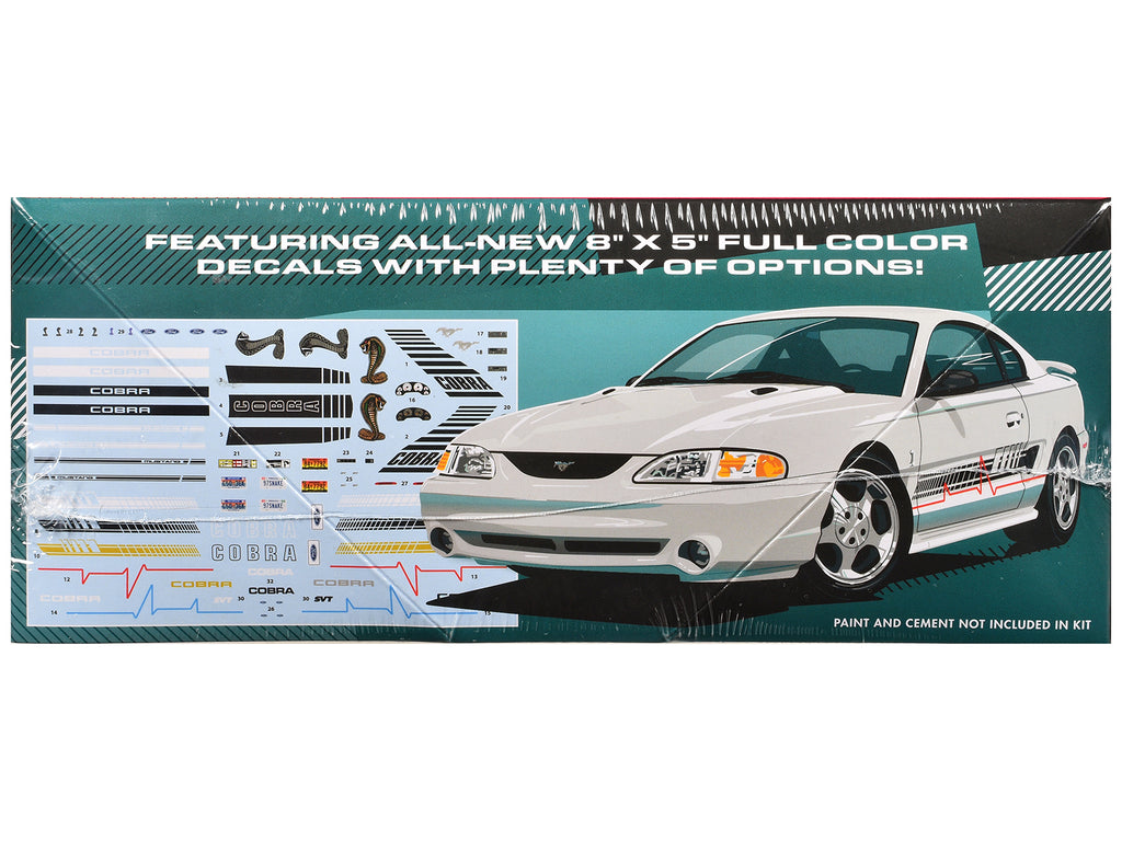 Skill 2 Model Kit 1997 Ford Mustang Cobra 1/25 Scale Model by AMT
