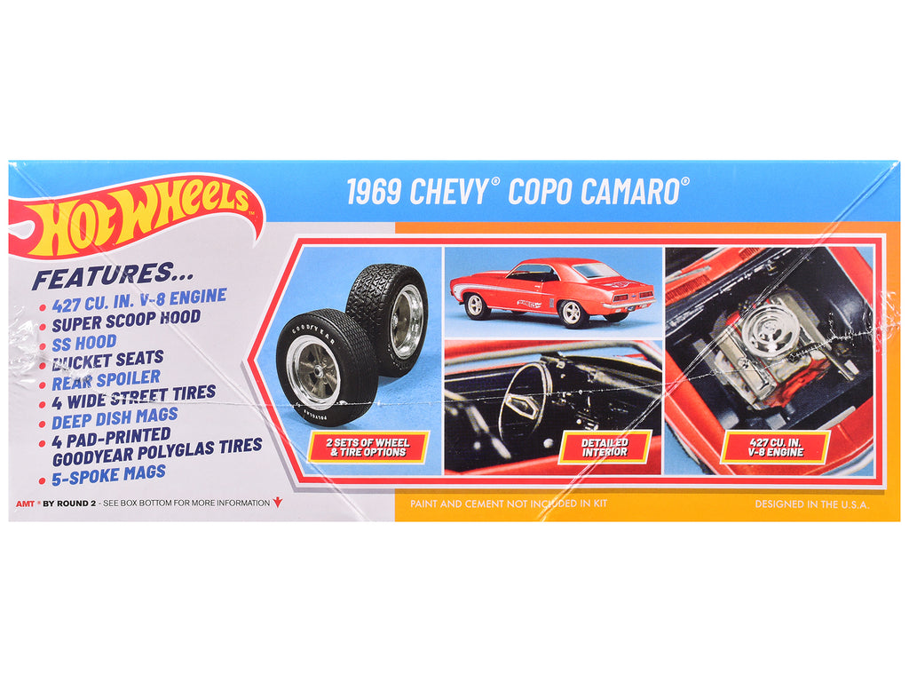 Skill 2 Model Kit 1969 Chevrolet COPO Camaro 'Hot Wheels' 1/25 Scale Model by AMT