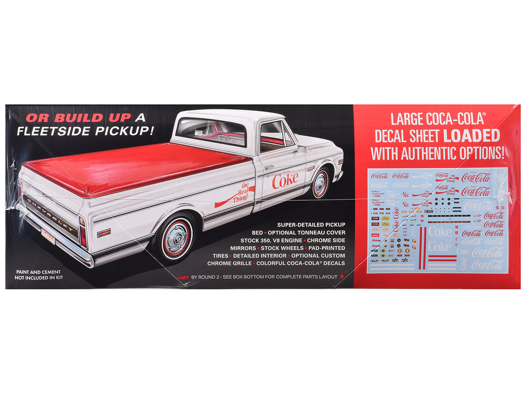 Skill 2 Model Kit 1972 Chevrolet Pickup Truck 'Racer's Wedge' 2-in-1 Kit 'Coca-Cola' 1/25 Scale Model by AMT