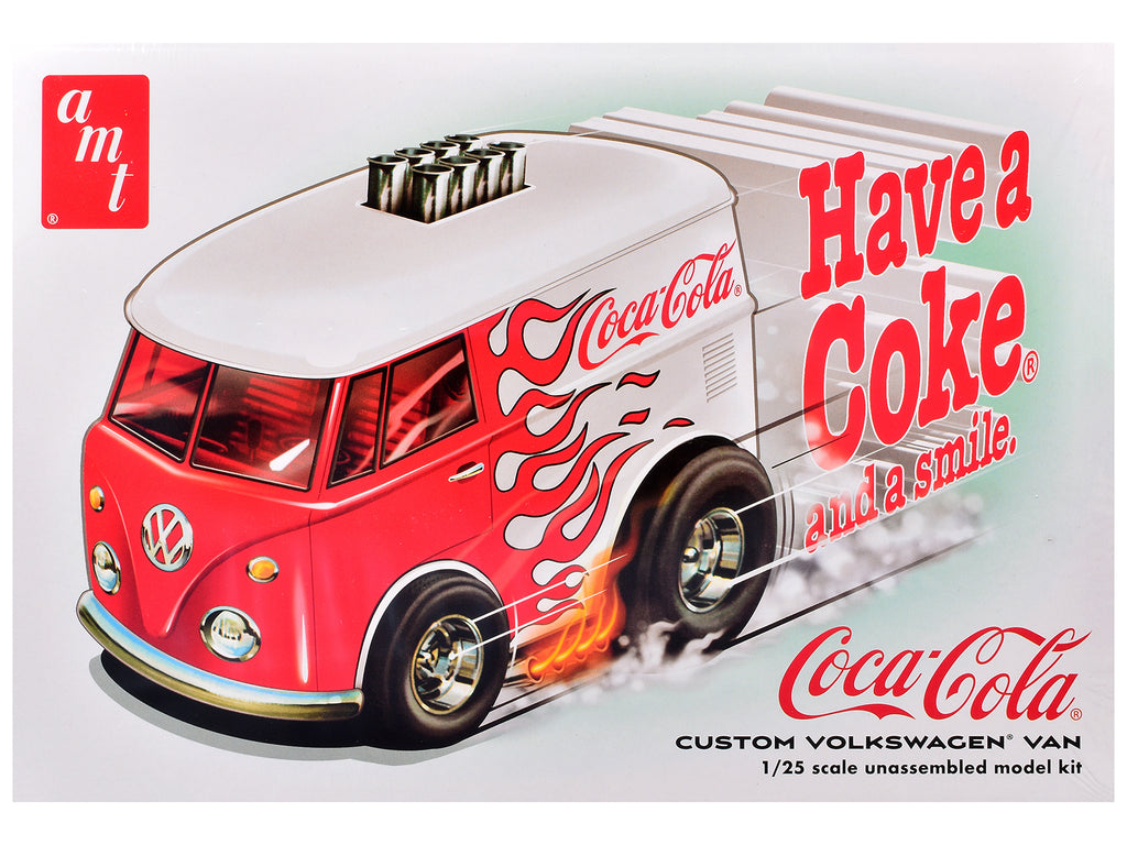 Skill 2 Model Kit Volkswagen Van Show Rod 'Coca-Cola' 1/25 Scale Model by AMT
