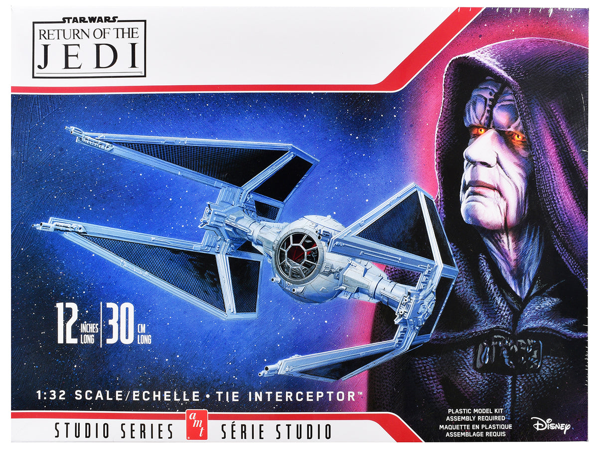 Skill 2 TIE Interceptor 'Star Wars: Episode VI – Return of the Jedi' (1983) Movie 1/32 Scale Model by AMT