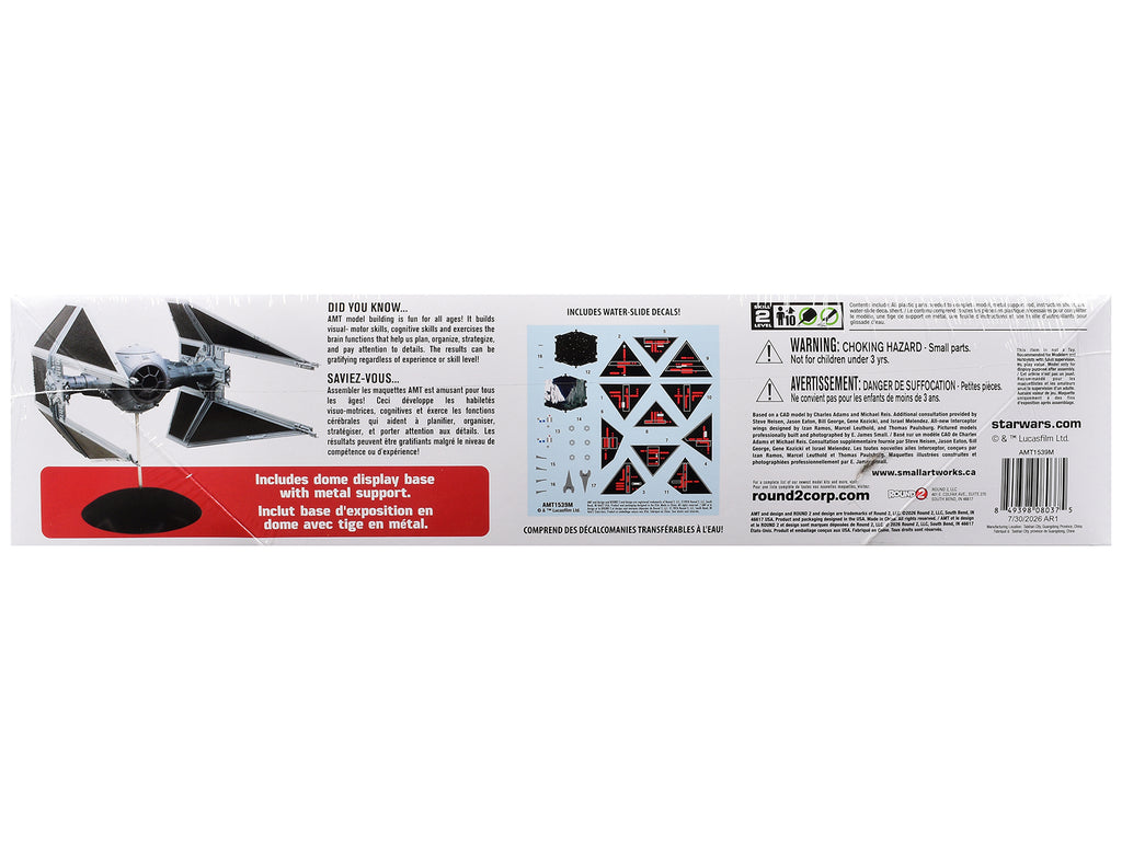 Skill 2 TIE Interceptor 'Star Wars: Episode VI – Return of the Jedi' (1983) Movie 1/32 Scale Model by AMT