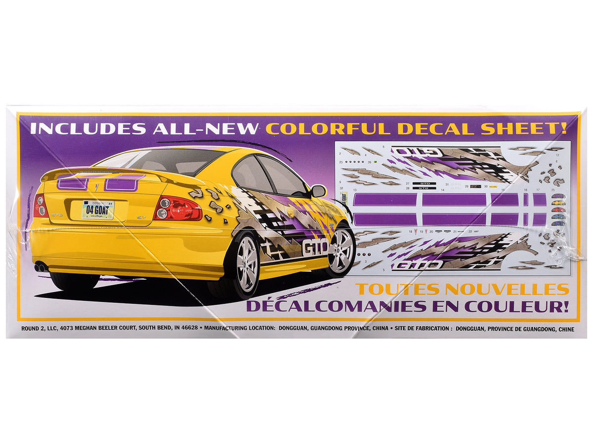 Skill 2 Model Kit 2004 Pontiac GTO 1/25 Scale Model by AMT