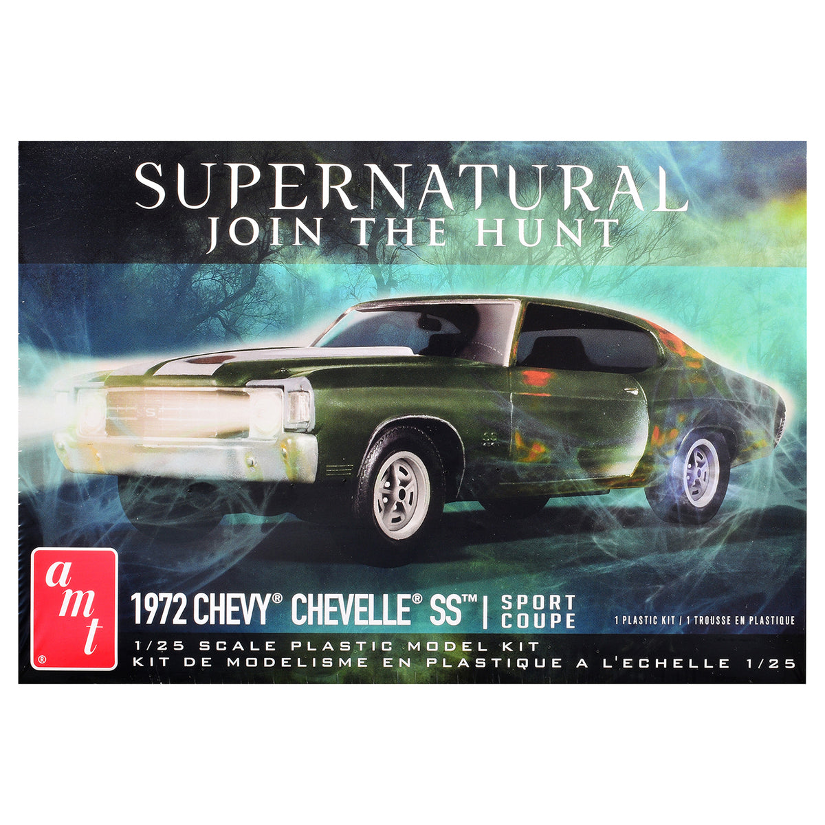 Skill 2 Model Kit 1972 Chevrolet Chevelle SS 'Supernatural' (2005-2020) TV Series 1/25 Scale Model by AMT