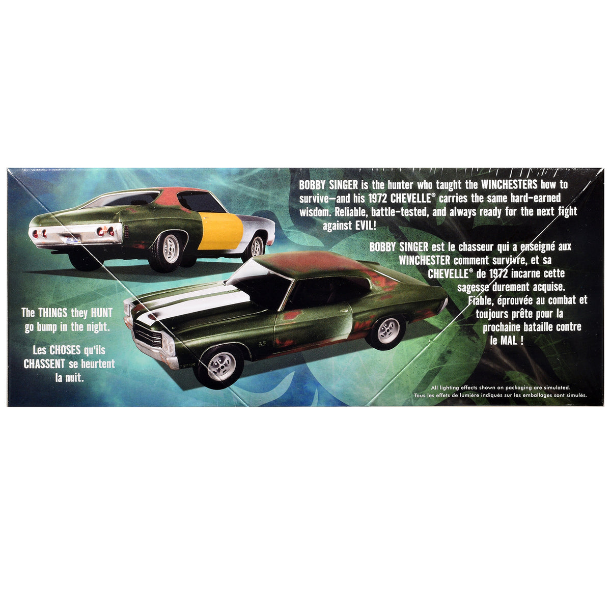 Skill 2 Model Kit 1972 Chevrolet Chevelle SS 'Supernatural' (2005-2020) TV Series 1/25 Scale Model by AMT