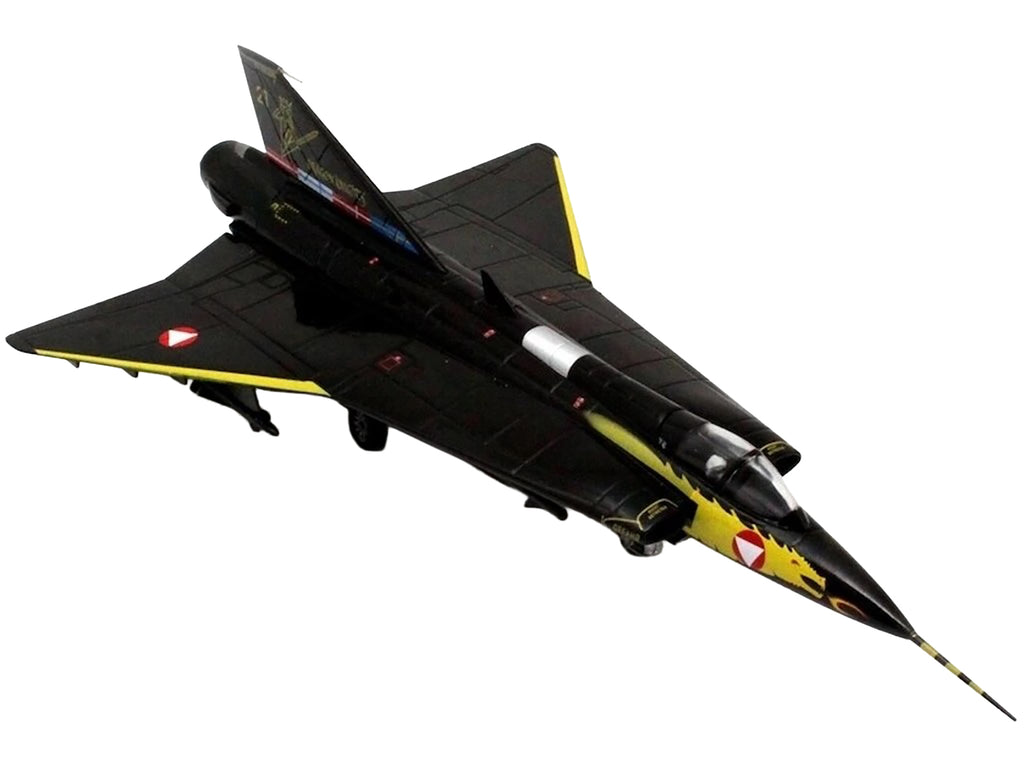 Saab Draken Fighter Aircraft '21 Draken 45th Anniversary Dragon Knights Retirement Livery' (2005) Austrian Air Force 1/72 Diecast Model Airplane by Aviation 72