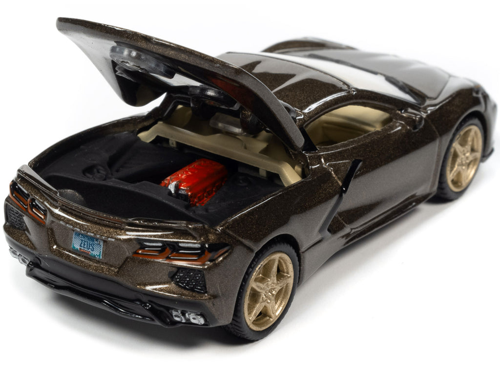 2020 Chevrolet Corvette Zeus Bronze Metallic 'Sports Cars' Limited Edition 1/64 Diecast Model Car by Auto World