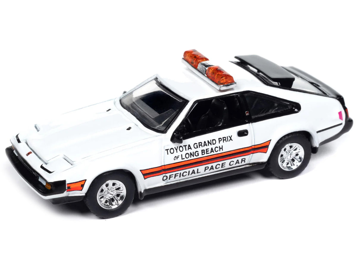 1983 Toyota Celica Supra 'Toyota Grand Prix of Long Beach Official Pace Car' White 'Import Legends' Series 1/64 Diecast Model Car by Auto World