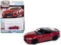 2023 Nissan Z Passion Red Metallic with Black Top 'Import Legends' Series 1/64 Diecast Model Car by Auto World