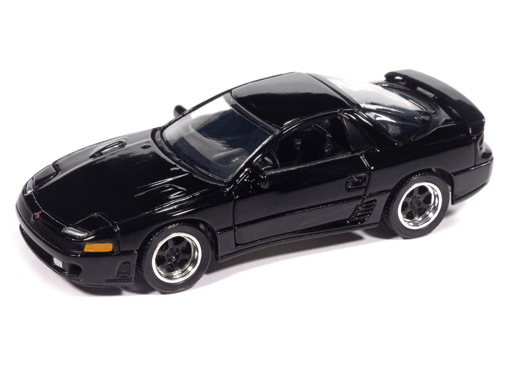 1993 Mitsubishi 3000GT VR-4 Albany Black Pearl 'Import Legends' Series 1/64 Diecast Model Car by Auto World