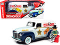1948 Chevrolet Panel Police Van with Mr. Monopoly Figurine 'Monopoly' 1/18 Diecast Model Car by Auto World