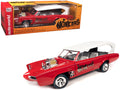 Monkeemobile Red with White Top and Interior 'The Monkees' with Four Monkees Figure Cutouts 'Silver Screen Machines' Series 1/18 Diecast Model Car by Auto World