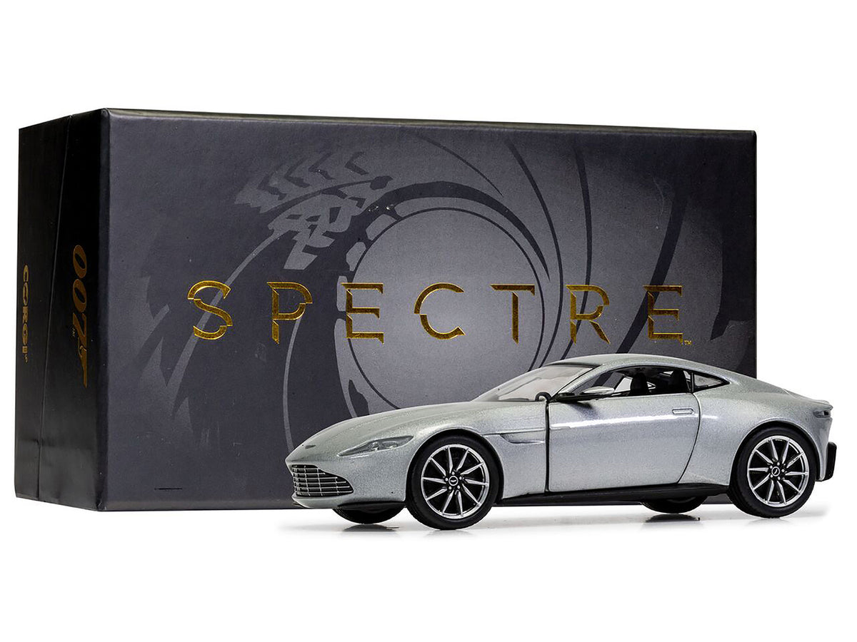 Aston Martin DB10 RHD (Right Hand Drive) Silver Metallic James Bond 007 'Spectre' (2015) Movie Diecast Model Car by Corgi