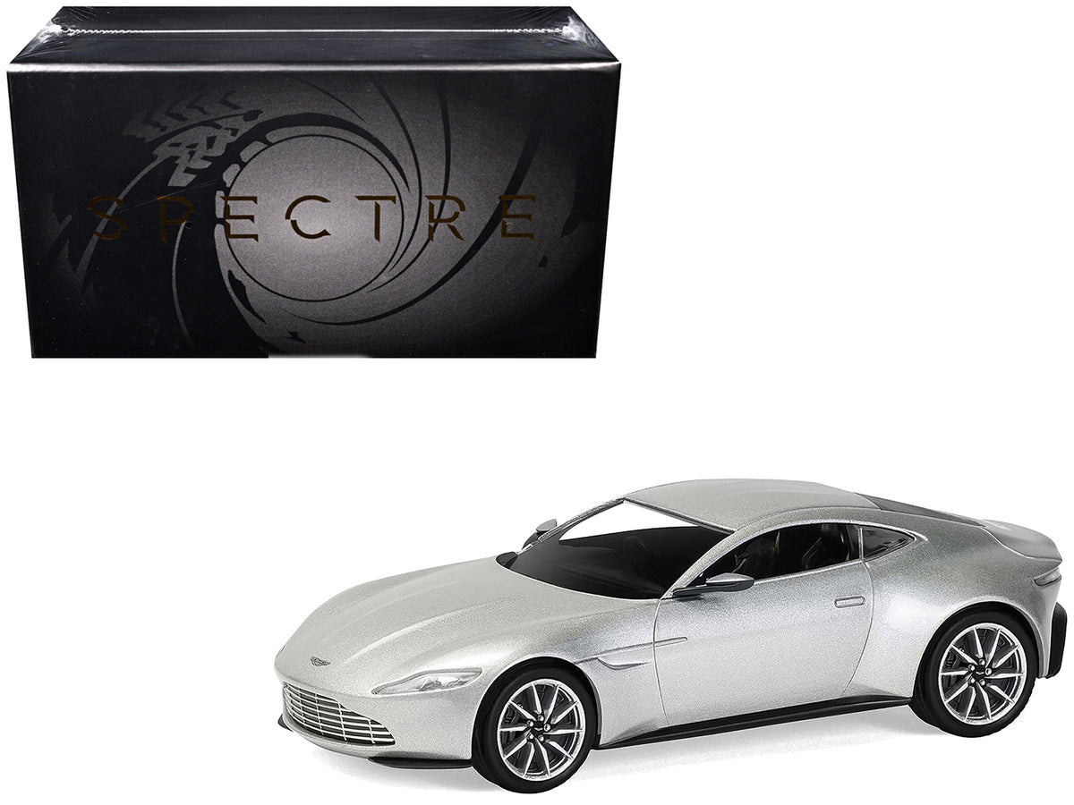 Aston Martin DB10 RHD (Right Hand Drive) Silver Metallic James Bond 007 'Spectre' (2015) Movie Diecast Model Car by Corgi