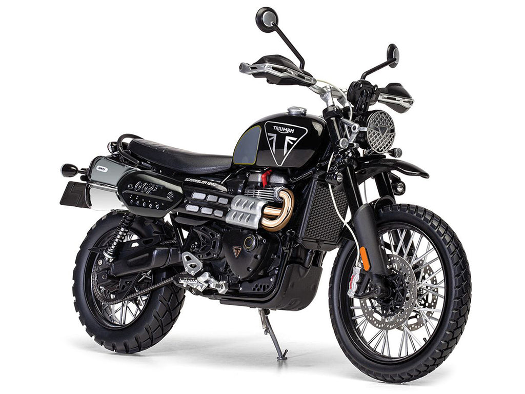 Triumph Scrambler 1200 'Bond Edition' Motorcycle Black 007 James Bond 'No Time to Die' (2021) Movie 1/12 Diecast Model by Corgi